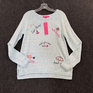 Lilly Pulitzer Sweater Womens Medium Danette Celestial Sailabration Embroidery